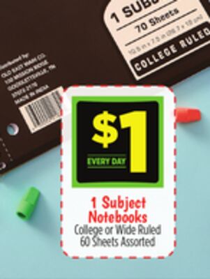 1 Subject Notebooks