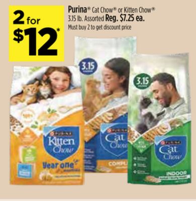Purina® Cat Chow® or Kitten Chow®