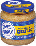 Spice World Fresh Diced, Peeled or Minced Garlic