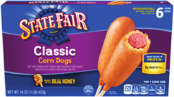 State Fair Corn Dogs 13.3-16 oz., Frozen. Perdue Short Cuts 8 oz. or Perdue Fresh Breaded to Chicken 12 oz.