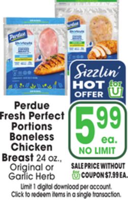 Perdue Fresh Perfect Portions Boneless Chicken Breast