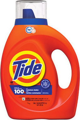 Tide Laundry Detergent 55-63 oz. Liquid, 18 or 31 ct. Pods or 16 ct. EVO Tiles, Gain 81 oz. Liquid or 31 ct. Flings or Bounce Dryer Sheets 240 ct.