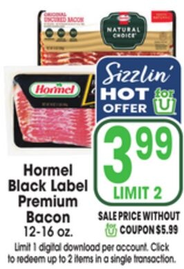Hormel Black Label Premium Bacon