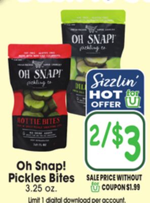 Oh Snap! Pickle Bites