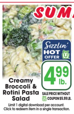 Creamy Broccoli & Rotini Pasta Salad