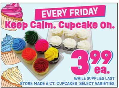 STORE MADE 6 CT. CUPCAKES