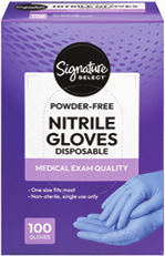Signature Select Nitrile Powder Free Gloves