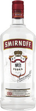 Smirnoff Vodka, Captain Morgan Spiced Rum, Seagram's 7 or Ketel One Vodka