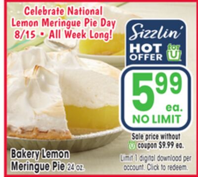 Bakery Lemon Meringue Pie