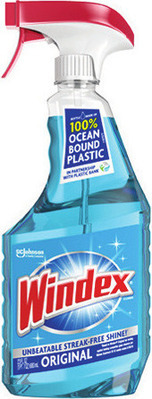 Windex or Scrubbing Bubbles Cleaner