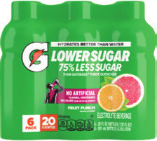 Gatorade 6 pk., 20 oz. or Gatorade Water 6 pk., 1 ltr.