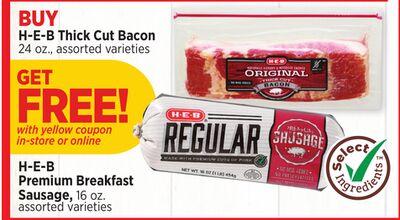 H-E-B Thick Cut Bacon