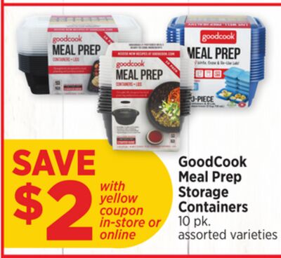 GoodCook Meal Prep Storage Containers