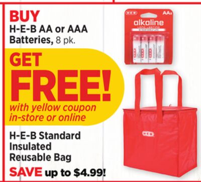 H-E-B AA or AAA Batteries