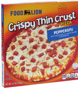 FOOD LION CRISPY THIN CRUST PIZZA