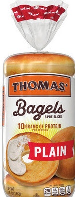 Thomas' High Protein or Plain Bagels