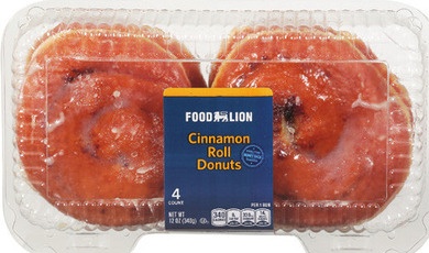 FOOD LION CINNAMON ROLL DONUTS