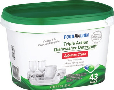 Food Lion Dishwasher Pods