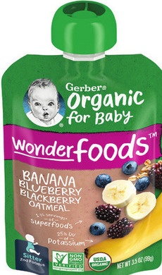 GERBER ORGANIC BABY FOOD