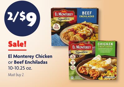 El Monterey Chicken or Beef Enchiladas