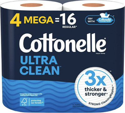 Cottonelle Ultra Clean or Soft Bath Tissue