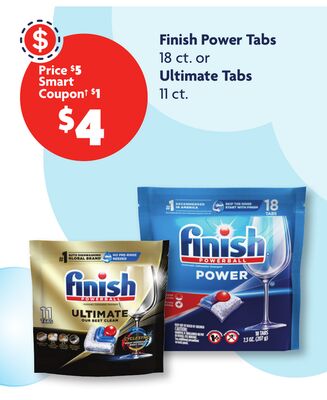 Finish Power Tabs 18 ct. or Ultimate Tabs 11 ct.