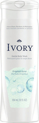 Ivory Original Body Wash 12 oz. or Sensitive Bar Soap 3 pk.