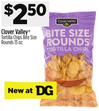 Clover Valley® Tortilla Chips Bite Size Rounds