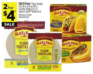 Old El Paso® Flour Tortilla 8 in/8 ct. or 6 in/20 ct.