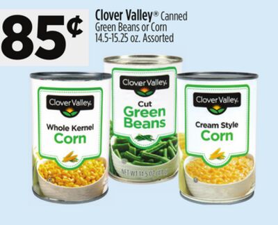Clover Valley® Canned Green Beans or Corn