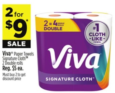 Viva® Paper Towels Signature Cloth 2 Double rolls