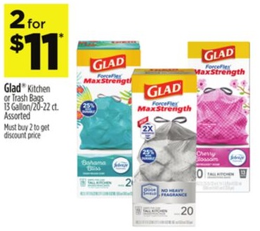 Glad® Kitchen or Trash Bags