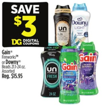 Gain® Fireworks or Downy® Beads