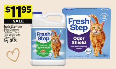 Fresh Step® Odor Shield Cleansing Cat Litter 22 L, or Light Weight With Gain 11.5 lb.