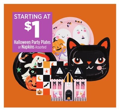 Halloween Party Plates or Napkins Assorted