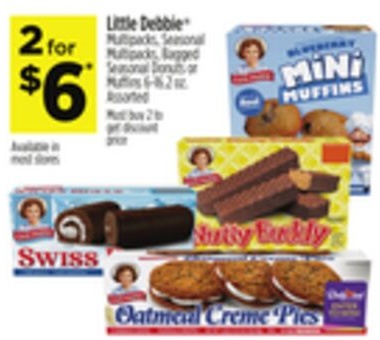 Little Debbie® Multipacks, Seasonal Donuts, Bagged Seasonal Donuts or Muffins