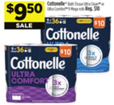 Cottonelle® Bath Tissue Ultra Clean or Ultra Comfort