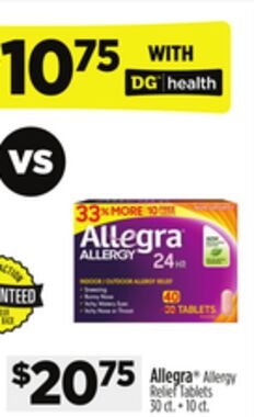 Allegra® Allergy Relief Tablets