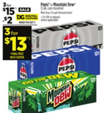 Pepsi® or Mountain Dew®