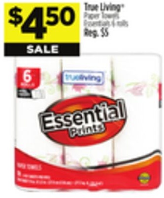 True Living® Paper Towels Essential 6 rolls