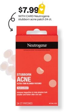 Neutrogena stubborn acne patch 24 ct.