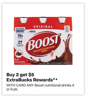 ANY Boost nutritional drinks 4 or 6 pk.