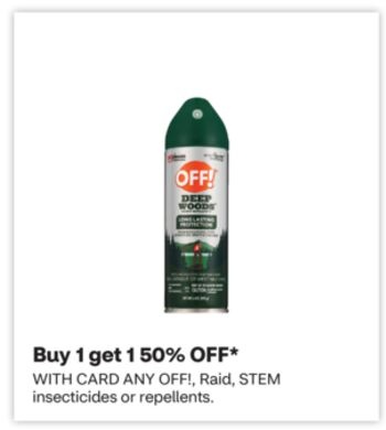 ANY OFF!, Raid, STEM insecticides or repellents