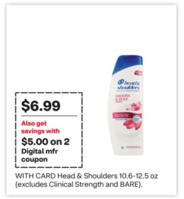 Head & Shoulders 10.6-12.5 oz (excludes Clinical Strength and BARE)