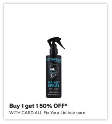 ALL Fix Your Lid hair care.