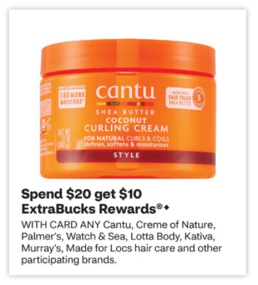 ANY Cantu, Creme de Nature, Palmer's, Watch & Sea, Lotta Body, Kativa, Murray's, Made for Locs hair care and other participating brands.