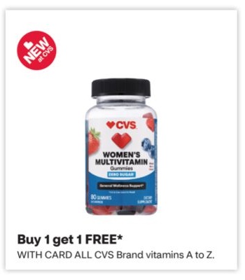 ALL CVS Brand vitamins A to Z.