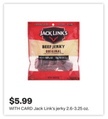 Jack Link's jerky 2.6-3.25 oz