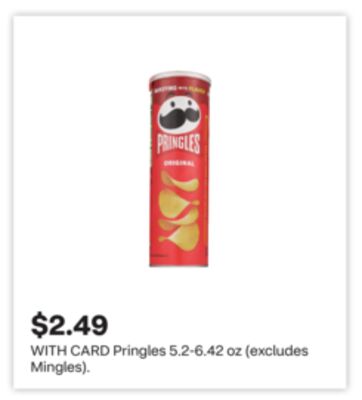 Pringles 5.2-6.42 oz (excludes Mingles)