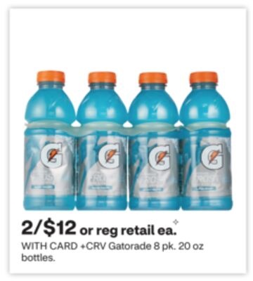 Gatorade 8 pk. 20 oz bottles